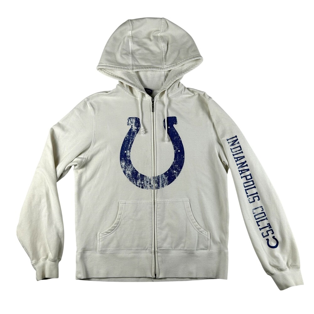 Vintage Indianapolis Colts Hoodie Sweatshirt Womens Medium NFL Football Reebok